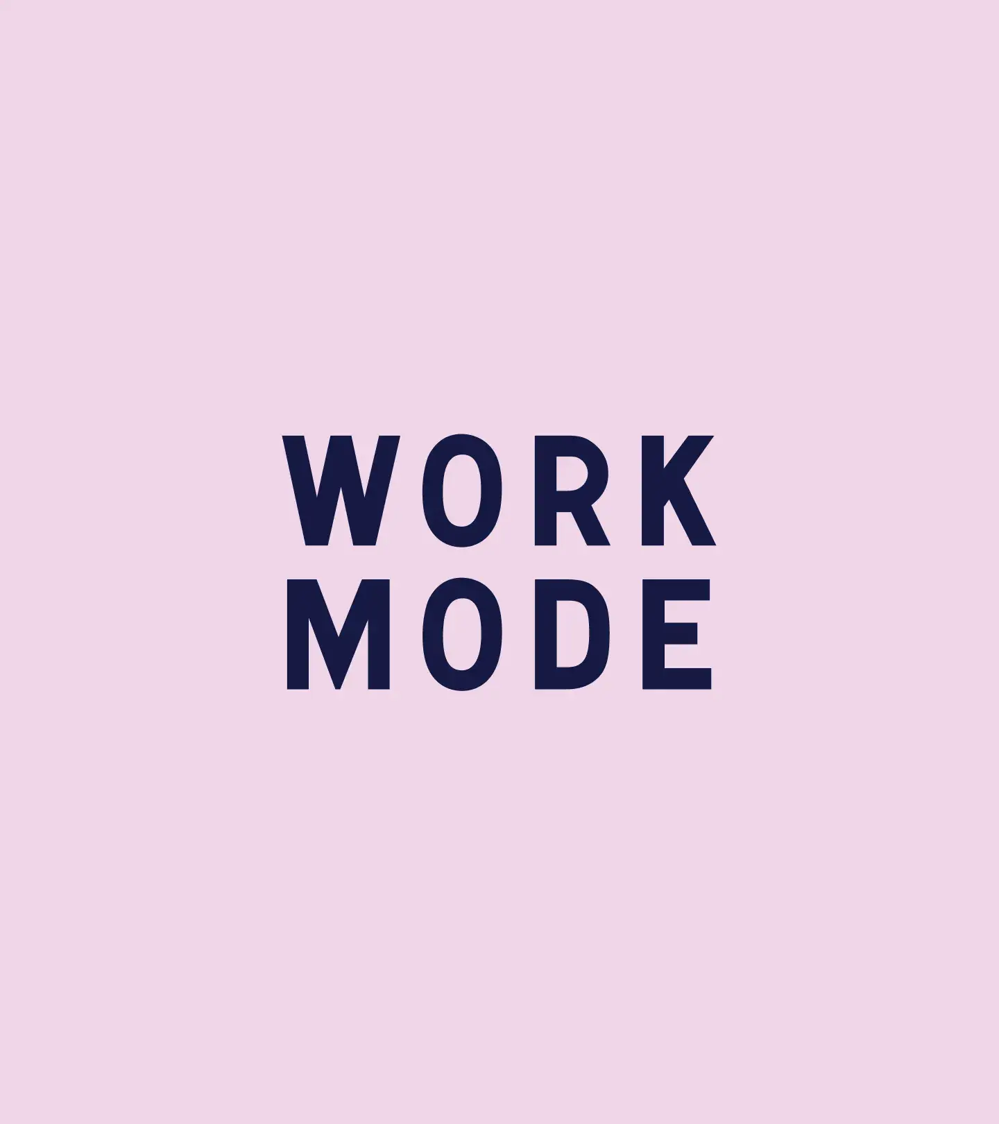 A gif showing the full logo in the color darkblue on a pink background