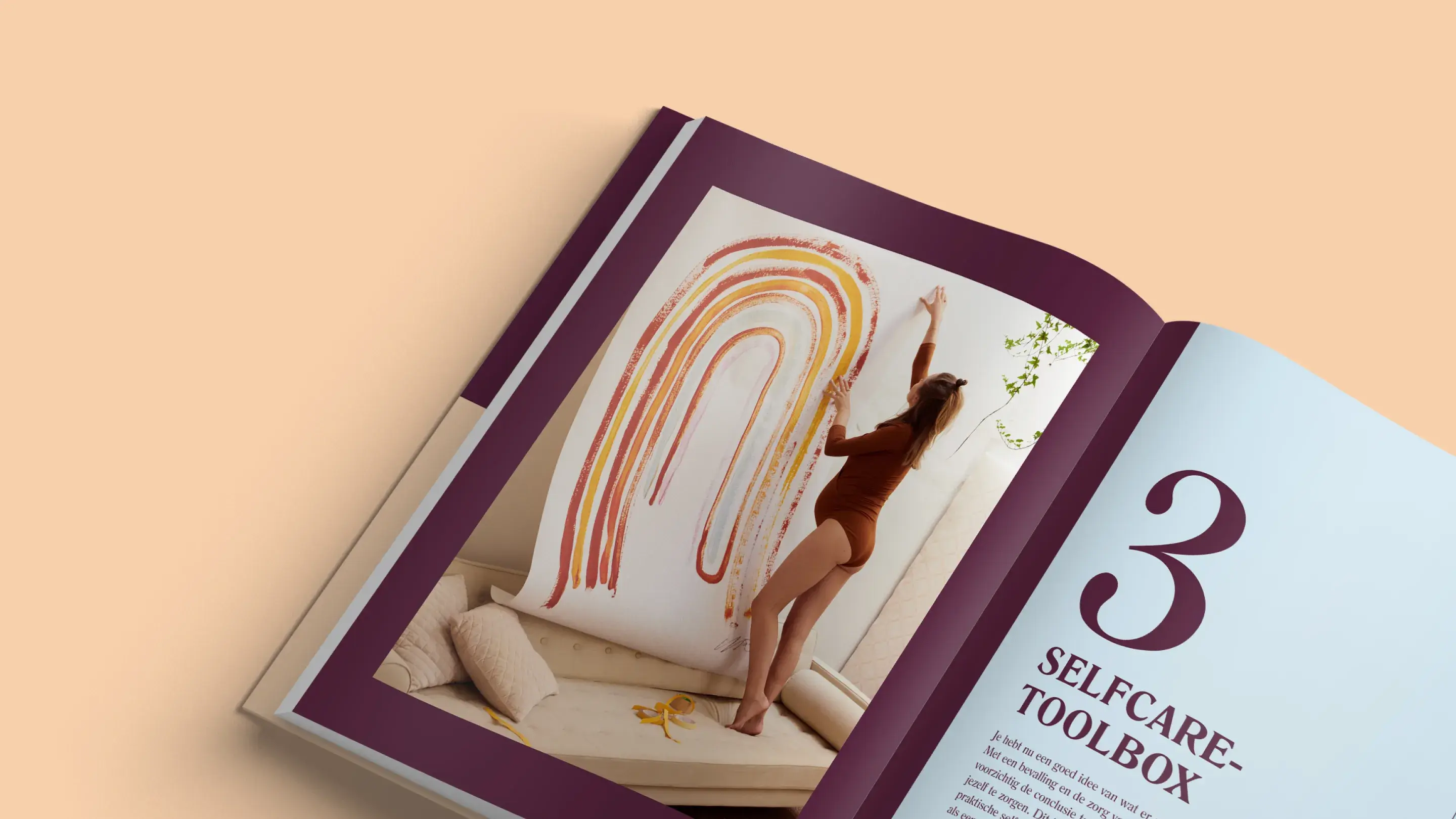 A mockup of a book displaying the book's inside of Mama'en